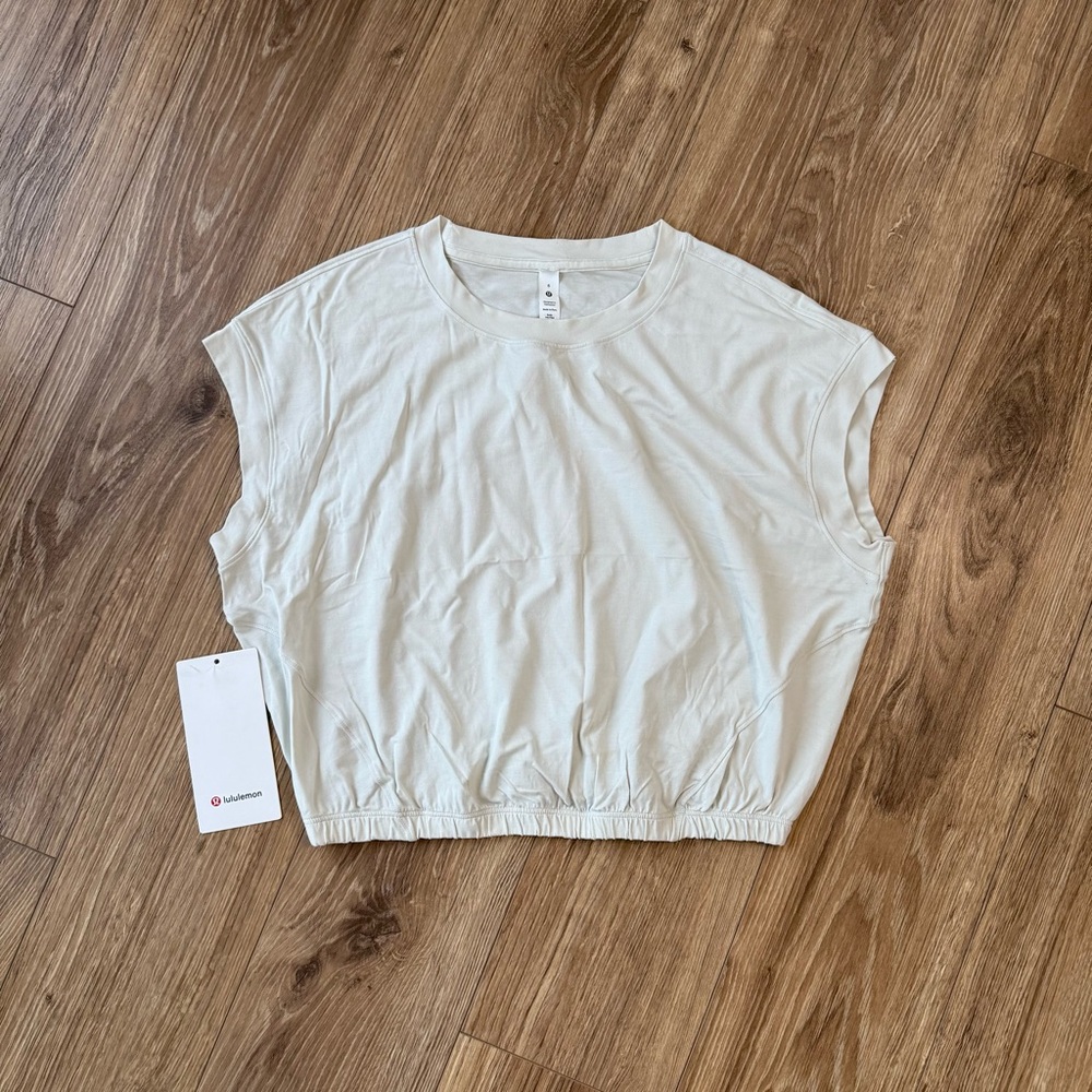 Lululemon Wide Sleeve Gathered Hem Shirt